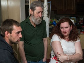 From left- Joey Hickey, Pete Mellon and Tracy Mellon discuss the last year and a half as Nick Hickey's family gathers in advance of what's expected to be a not criminally responsible finding in his homicide. The family has also launched a lawsuit against the man who killed their son, Guillermo Escobedo-Hoyo.