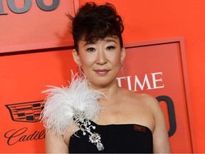 US actress Sandra Oh arrives on the red carpet for the Time 100 Gala at the Lincoln Center in New York on April 23, 2019.