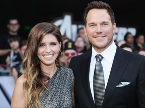 Katherine Schwarzenegger and Chris Pratt attend the Los Angeles premiere of Marvel Studios' "Avengers: Endgame" at the Los Angeles Convention Center on April 23, 2019 in Los Angeles, Calif. (Rich Polk/Getty Images for Disney)