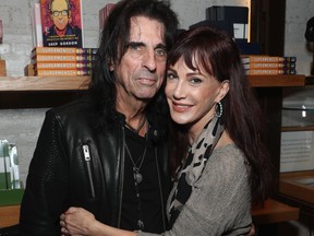 Alice Cooper and wife Sheryl Goddard attend as Alice Cooper, Shep Gordon and Shinola celebrate the release of Gordons Memoir, "They Call Me Supermensch" on Sept. 27, 2016 at Shinola Tribeca in New York City. (Cindy Ord/Getty Images for Shinola)