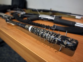 Some of the weapons seized in Project Sabotage