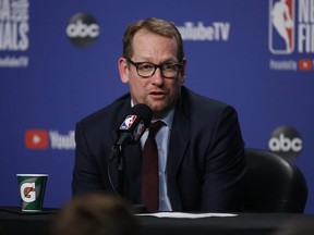 Raptors head coach Nick Nurse. JACK BOLAND/TORONTO SUN