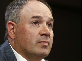 Ottawa Senators general manager Pierre Dorion talking to the media in Ottawa Monday June 17, 2019.