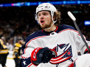 It's expected that Columbus Blue Jackets UFA Artemi Panarin will be meeting with the Florida Panthers this week. (Adam Glanzman/Getty Images)