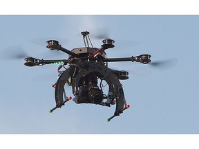 The RCMP use a camera mounted drone in this file photo.