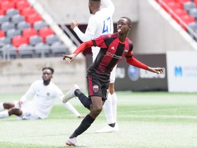 Mour Samb was all over the scoresheet in a USL match between the Ottawa Fury FC and Charlotte Independence at TD Place Stadium on Sunday, June 2, 2019.