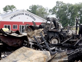 A fire on Sunday caused significant damage to a farm belonging to the current Athens Fire Chief's father.