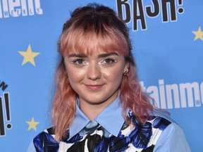 English actress Maisie Williams arrives for the annual Entertainment Weekly Comic Con party at the Hard Rock Hotel in San Diego, California on July 20, 2019.