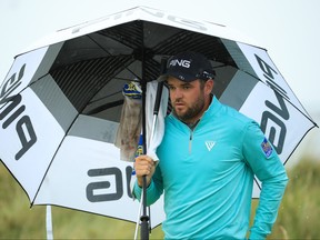 Corey Conners looks on the 6th during the second round of the 148th Open Championship held on the Dunluce Links at Royal Portrush Golf Club on July 19, 2019 in Portrush, Northern Ireland. (Andrew Redington/Getty Images)