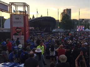 A sold-out crowd watches Chicago at the 2019 TD Ottawa Jazz Festival.