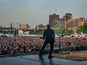 The Offspring play on the Bluesfest City Stage on Friday, July 12, 2019.