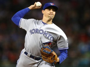 The Blue Jays traded Aaron Sanchez to the Houston Astros on Wednesday. GETTY IMAGES FILE