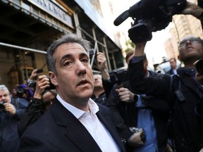 Michael Cohen, U.S. President Donald Trump's former lawyer, leaves his apartment to report to prison in Manhattan, New York, U.S., May 6, 2019.