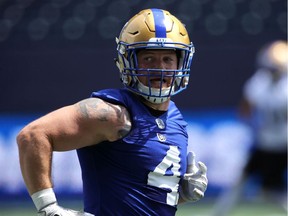 The Blue Bombers' Adam Bighill will miss the Redblacks game with an undisclosed injury.