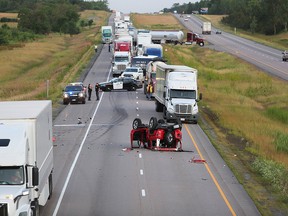 Lennox and Addington County OPP closed Highway 401 eastbound between Deseronto Road and County Road 41 at approximately 5:30 a.m. on Friday morning, July 12. following a serious collision near the Beechwood Road overpass. Police estimated the closure to last six to eight hours.
