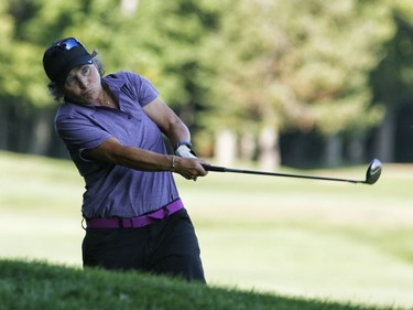 Brenda Pilon takes part in the Ottawa Sun Scramble at the Eagle Creek Golf Club on Sunday.