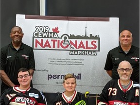 The Ottawa Capitals made a bit of history, winning the Canadian Electric Wheelchair Hockey Association championship at the Canadian PowerHockey Nationals in Markham July 28.