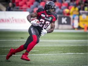 Ottawa Redblacks #22 Greg Morris during the first quarter against the Hamilton Tiger-Cats at TD Place, Saturday August 17, 2019.