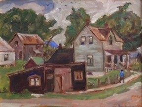 A. Y. Jackson painting that depict a still-standing house in Queensborough will be on display at an art event Saturday in that town.
