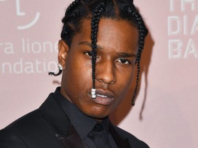 In this file photo taken on Sept. 13, 2018, A$AP Rocky attends Rihanna's 4th Annual Diamond Ball at Cipriani Wall Street in New York City.