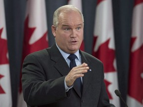 Conservative MP Erin O'Toole speaks during a news conference, Wednesday Oct. 11, 2017, in Ottawa.