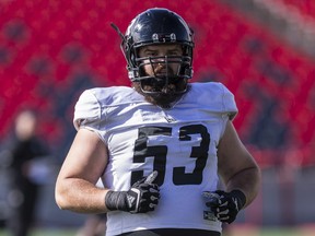 'I understand the role given to me right now. I'm going to keep working at it, I'm going to keep grinding, I'm confident good things will happen in the future,' says Ottawa Redblacks offensive lineman Philippe Gagnon.
