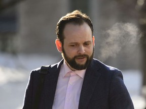 Joshua Boyle arrives at court in Ottawa on Monday, March 25, 2019.