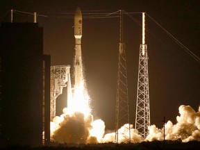 A United Launch Alliance Atlas 5 rocket lifts off from the Cape Canaveral Air Force Station in Cape Canaveral, Fla., Aug. 8, 2019.