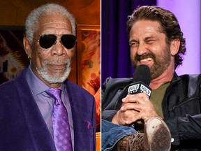 Morgan Freeman, left, and Gerard Butler. (Getty Images file photos)