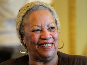 U.S. author Toni Morrison poses after being awarded the Officer de la Legion d'Honneur, the Legion of Honour, France's highest award, during a ceremony at the Culture Ministry in Paris, France Nov. 3, 2010.