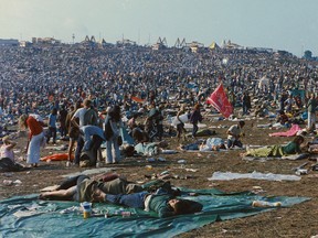 Attendees at the Woodstock Music Festival in August 1969, Bethel, New York, U.S. in this handout image. (John "Jack" NIflot (Gift of Duke Devlin)/The Museum at Bethel Woods/Via REUTERS)