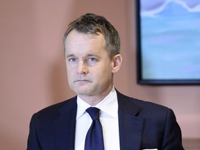 Seamus O'Regan attends a swearing-in ceremony at Rideau Hall in Ottawa on Monday, Jan. 14, 2019. A noted veterans activist can proceed with his defamation suit against the former minister of veterans affairs after Ontario's top court ruled Friday that a deputy judge in small claims court had no authority to throw out the claim without a hearing on its merits. (THE CANADIAN PRESS/Sean Kilpatrick)