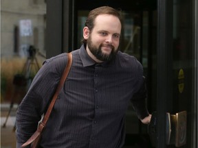 Joshua Boyle leaves the courthouse in Ottawa earlier this week.