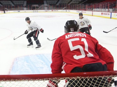 Arte Anisimov of the Ottawa Senators during training camp in Ottawa, September 13, 2019.