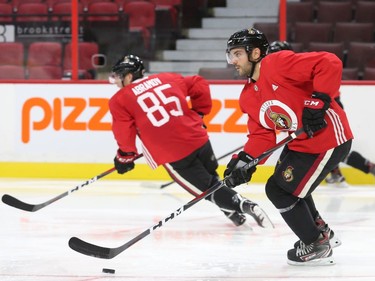 Dylan DeMelo of the Ottawa Senators during training camp in Ottawa, September 13, 2019.