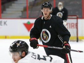 Thomas Chabot of the Ottawa Senators during training camp in Ottawa, September 13, 2019.