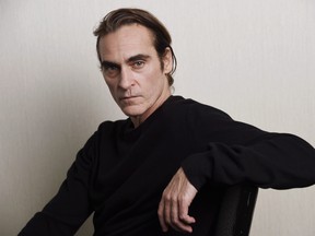 Joaquin Phoenix poses for a portrait at the Adelaide Hotel during the Toronto International Film Festival. (Chris Pizzello/Invision/AP)