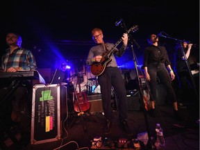 AUSTIN, TX - MARCH 14: (L-R) Musicians Blaine Thurier, Todd Fancey, A. C. Newman, Simi Stone and Kathryn Calder of The New Pornographers perform for the Spoon SXSW Residency during 2017 SXSW Conference and Festivals at The Main on March 14, 2017 in Austin, Texas.