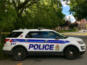 Police are at the scene of a stabbing in the Overbrook area. Police confirmed that one man died and another was transported to hospital. Ashley Fraser/POSTMEDIA