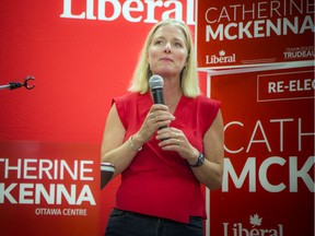 Liberal Catherine McKenna is running for re-election in the Ottawa-Centre riding.