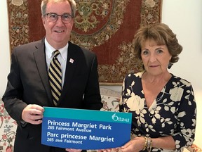 Mayor Watson meets Princess Margriet of the Netherlands, proposes park renaming in her honour