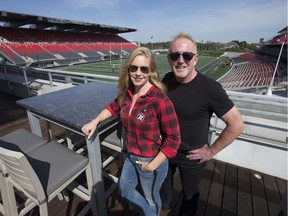 Jeff Hunt, co-owner of the Ottawa Redblacks, is selling his luxurious condo that overlooks TD Place. Jeff and his partner Erin Vanasse enjoy the spectacular view of TD Place.