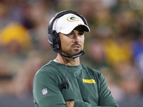 Green Bay Packers head coach Matt LaFleur.