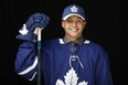 Nick Robertson signed a three-year entry-level contract with the Maple Leafs on Thursday. (Kevin Light/Getty Images)