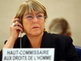 U.N. High Commissioner for Human Rights Michelle Bachelet attends a session of the Human Rights Council at the United Nations in Geneva, Switzerland, September 9, 2019.