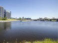 The Peel basin in the Bridge-Bonaventure district south of downtown Montreal is seen on Thursday, June 27, 2019.