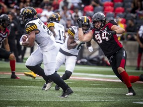 Ottawa Redblacks took on the Hamilton Tiger-Cats at TD Place, Saturday August 17, 2019.