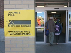 The advance poll at the Plant Recreation Centre in Ottawa on Oct. 11, 2019.