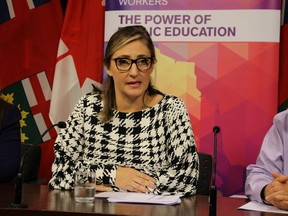 Lauren Walton, president of CUPE's Ontario School Board Council of Unions, is pictured on Oct. 7, 2019. (TORONTO SUN/Antonella Artuso)