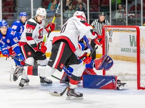 Ottawa 67's fall 3-1 to Peterborough.  Graham Clarke out long term with a shoulder injury.